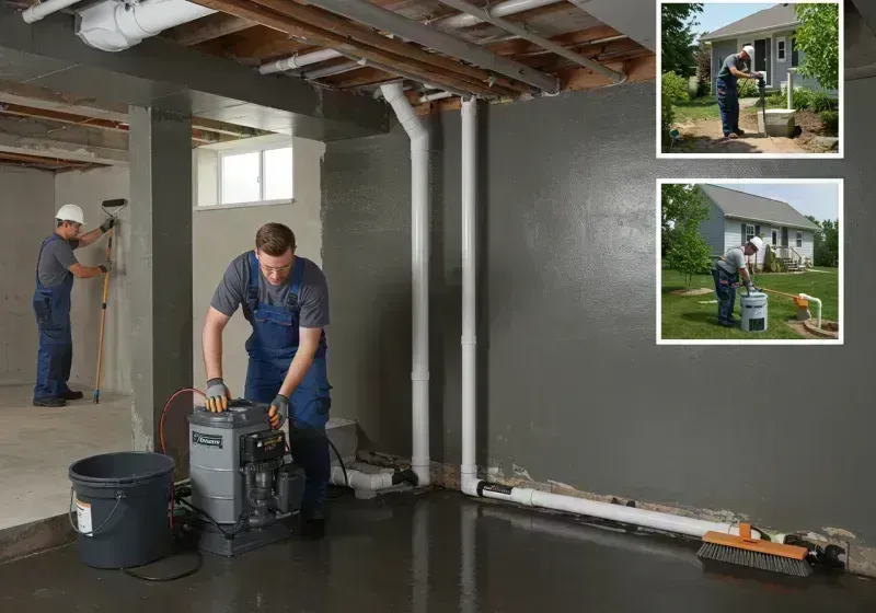 Basement Waterproofing and Flood Prevention process in Central Garage, VA